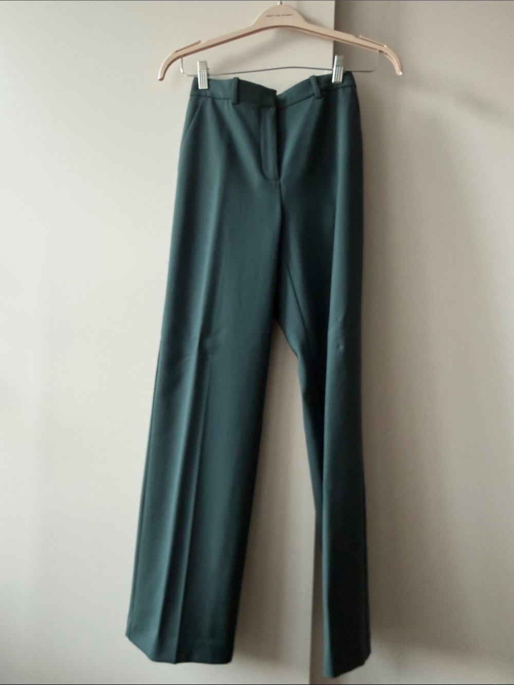 Aritzia | Babaton Agency Pants Forest Green High-Waist Wide Leg Trousers